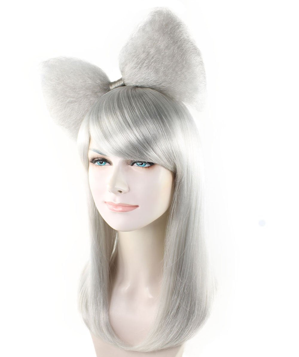 Grey Long Butterfly Womens Wigs collection