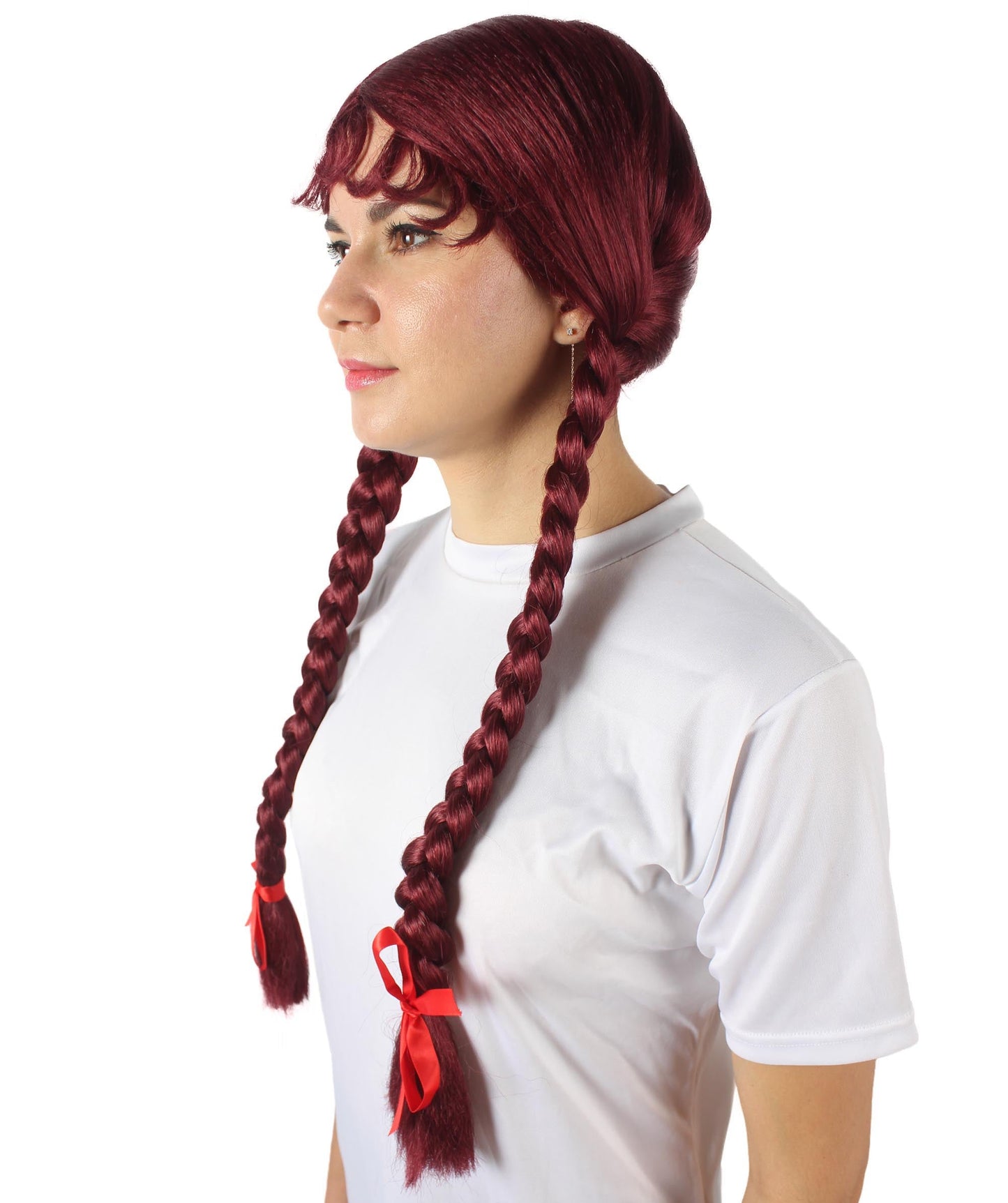 Burgundy Multiple Colors Option Long Braided Wig