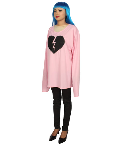 Light Pink My Heart Is Broken Long Sleeve Costume