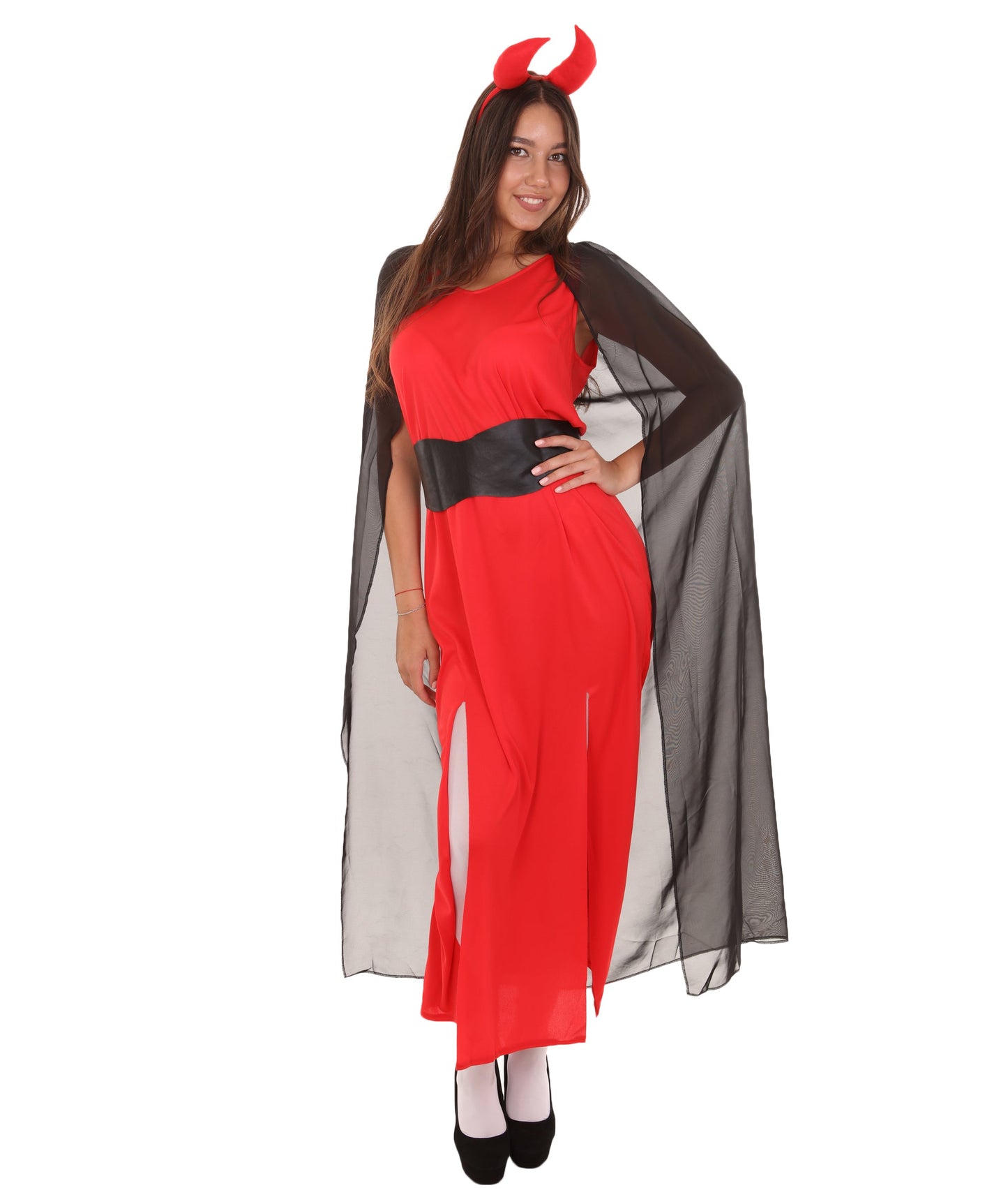 Women's Devil Fancy Dress Scary Costume | Red & Black Halloween Costume