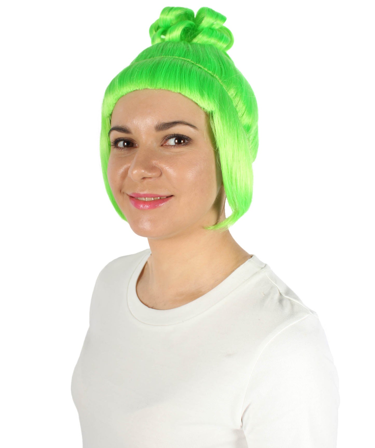 Light Green Animated Lucy Updo Wig