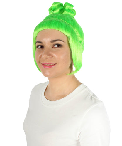 Light Green Animated Lucy Updo Wig
