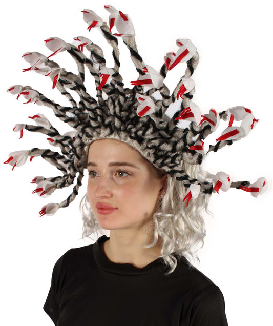 White Greek Mythology Medusa Snake Wig