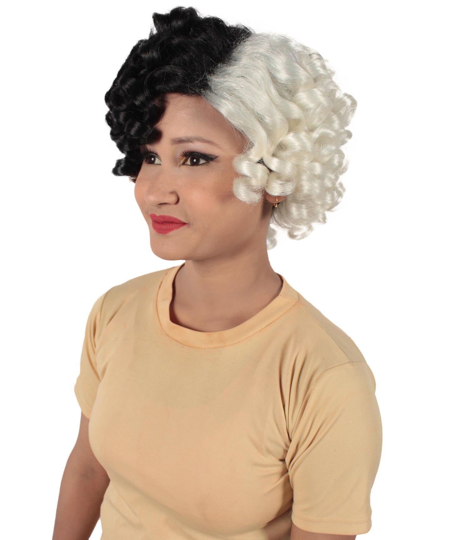 Doll Curly Womens Wig Collection | Character Fancy Halloween Wig | Premium Breathable Capless Cap | HPO