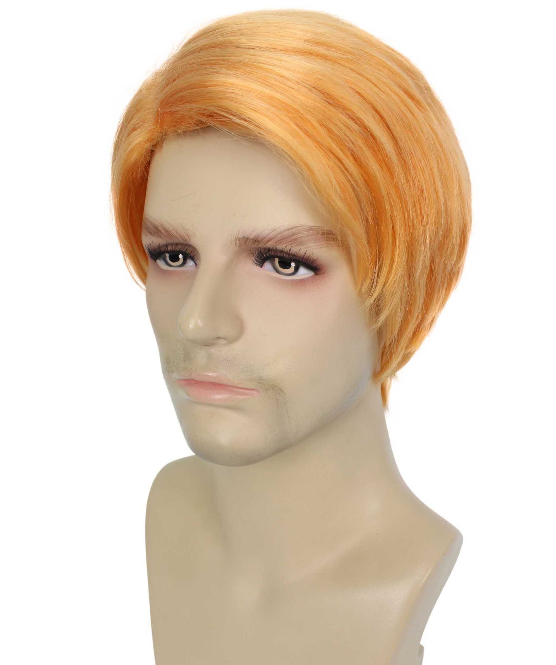 Orange Mens Multiple Colors Celebrity Singer Wig