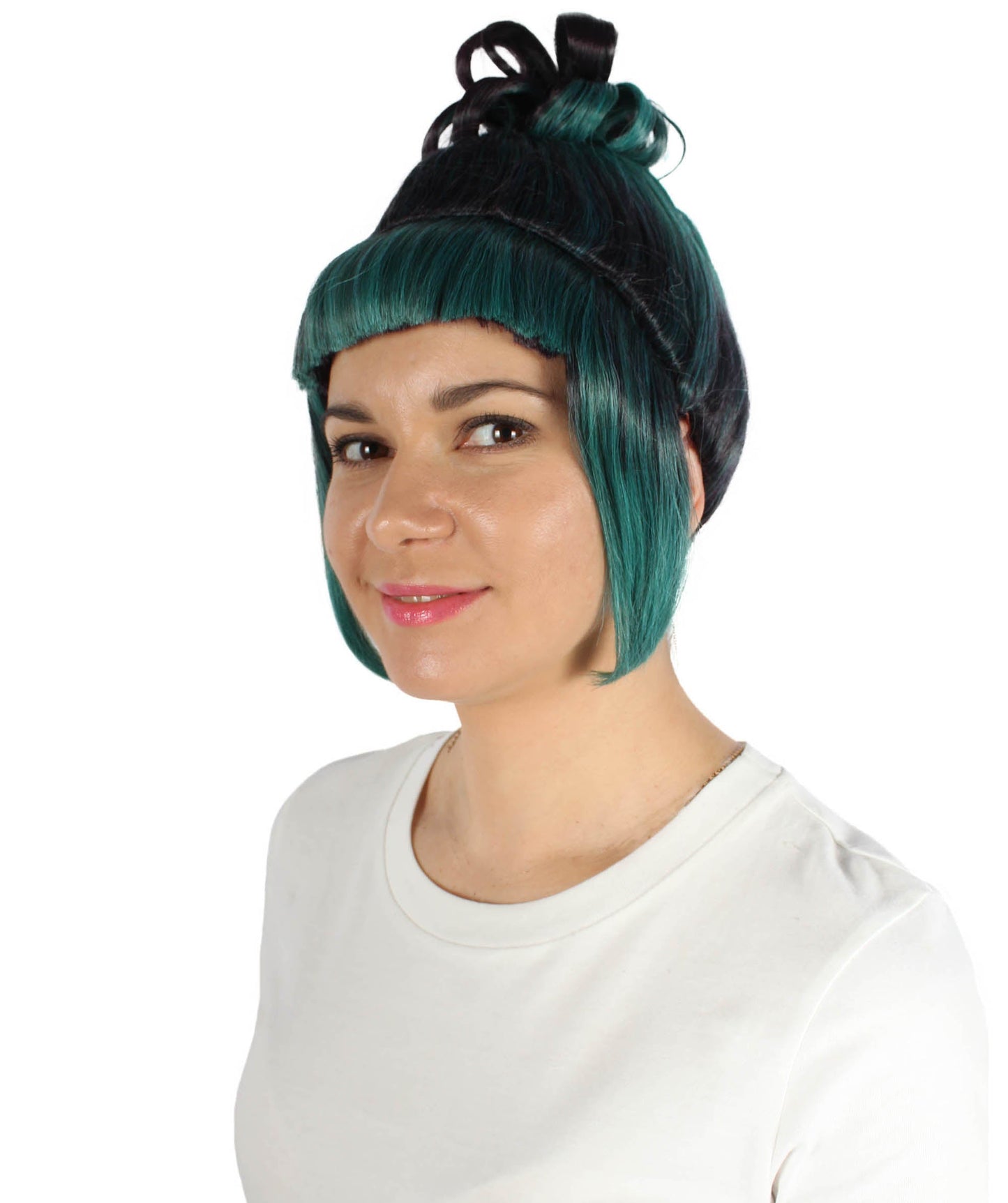 Ash Green Animated Lucy Updo Wig