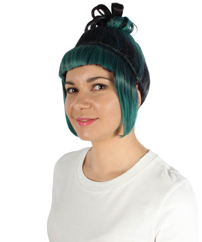 Ash Green Animated Lucy Updo Wig
