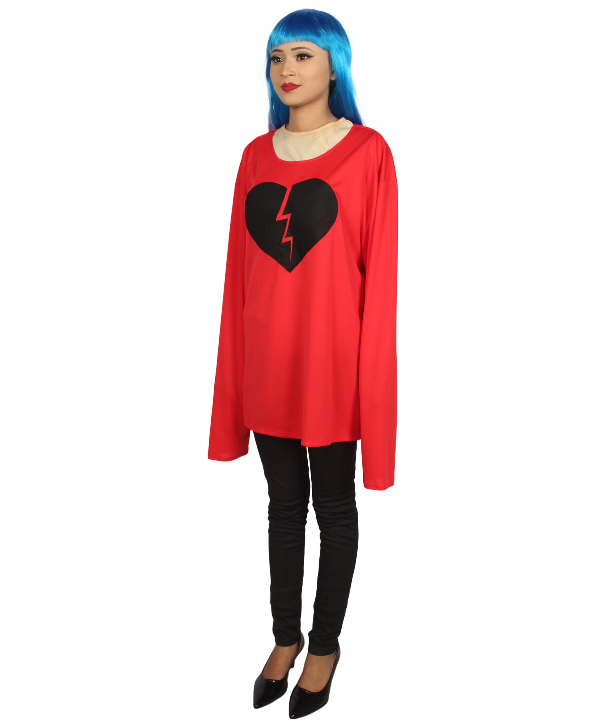 Red My Heart Is Broken Long Sleeve Costume