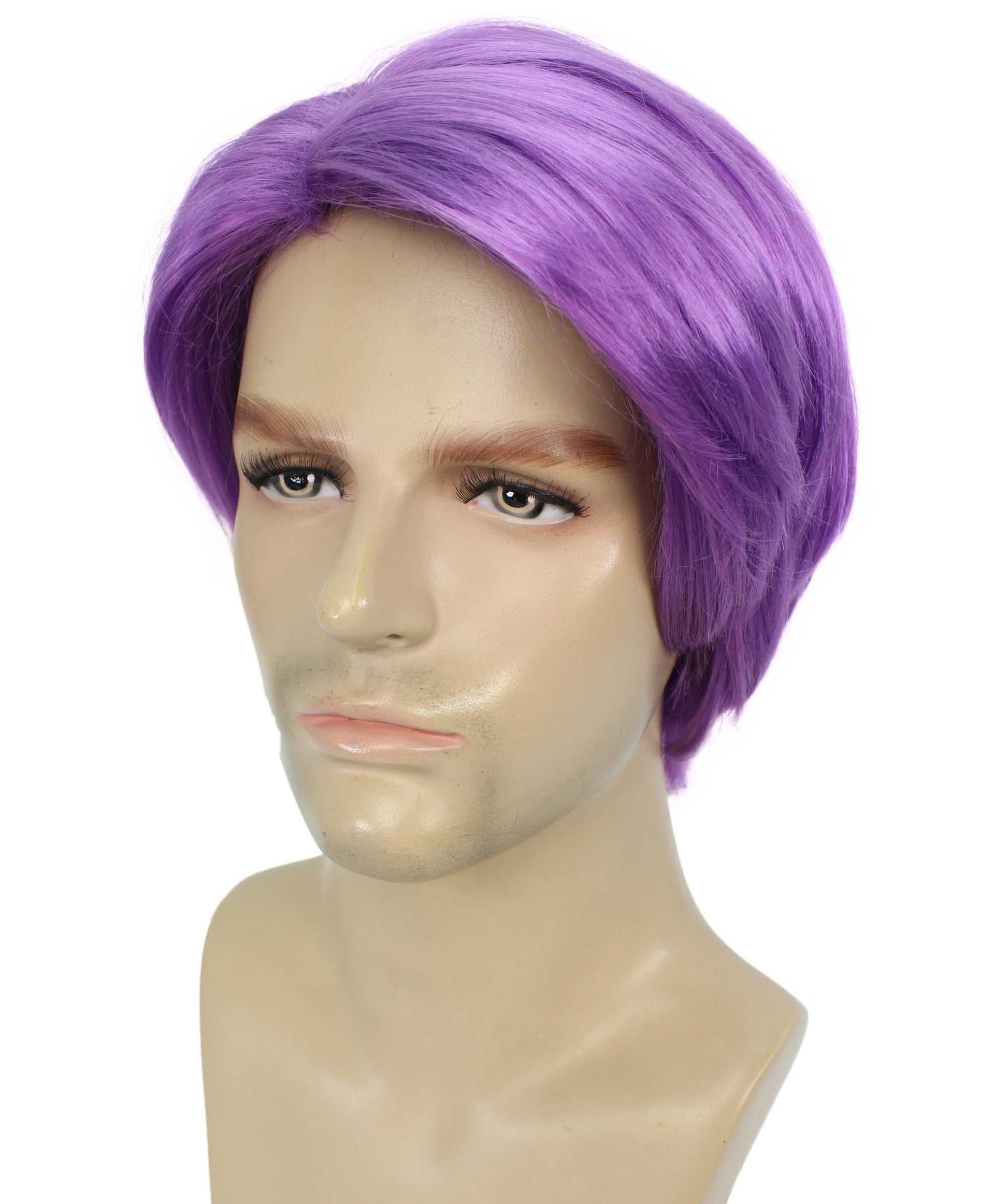 Dark Purple Mens Multiple Colors Celebrity Singer Wig