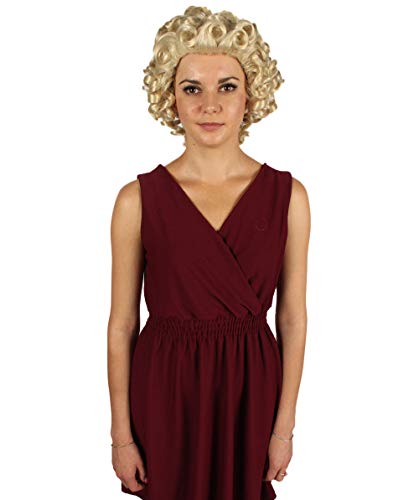 Blonde Colonial Historical Curly Wig