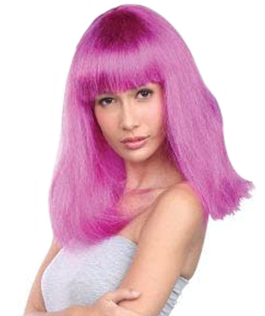 Pageboy Purple Wig