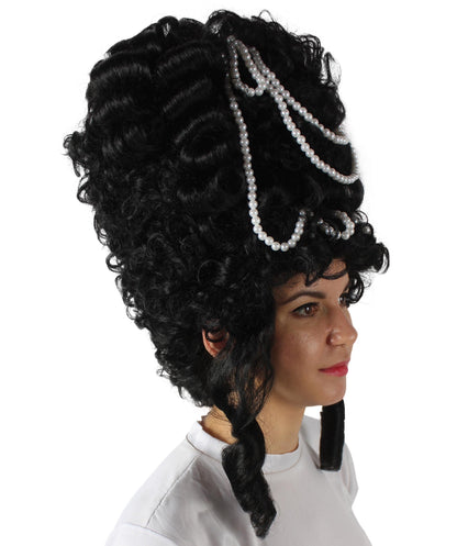 Black Baroque Marie Antoinette Wig