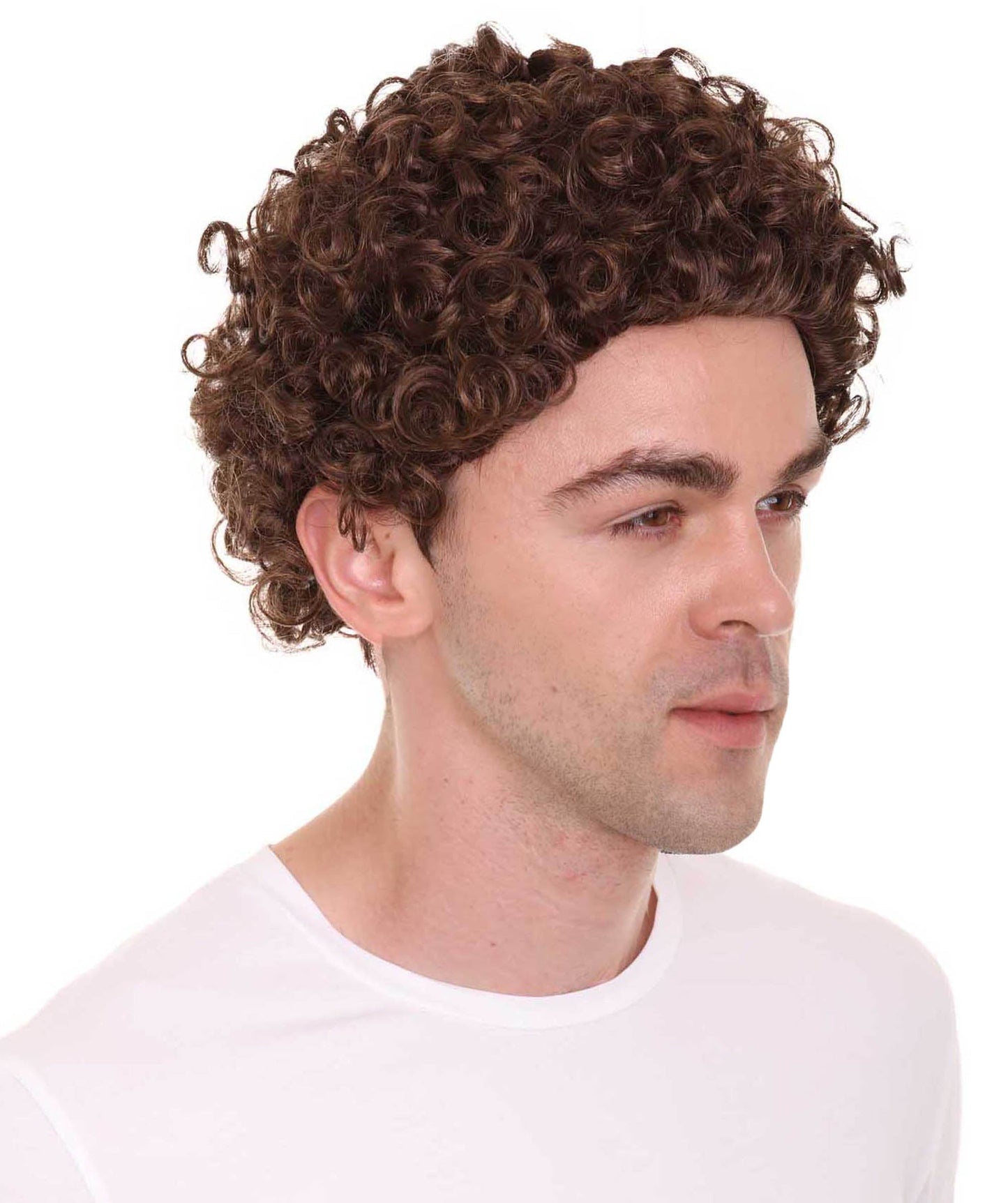 Mini Afro Brown Wig | Cosplay Halloween Wig | Premium Breathable Capless Cap