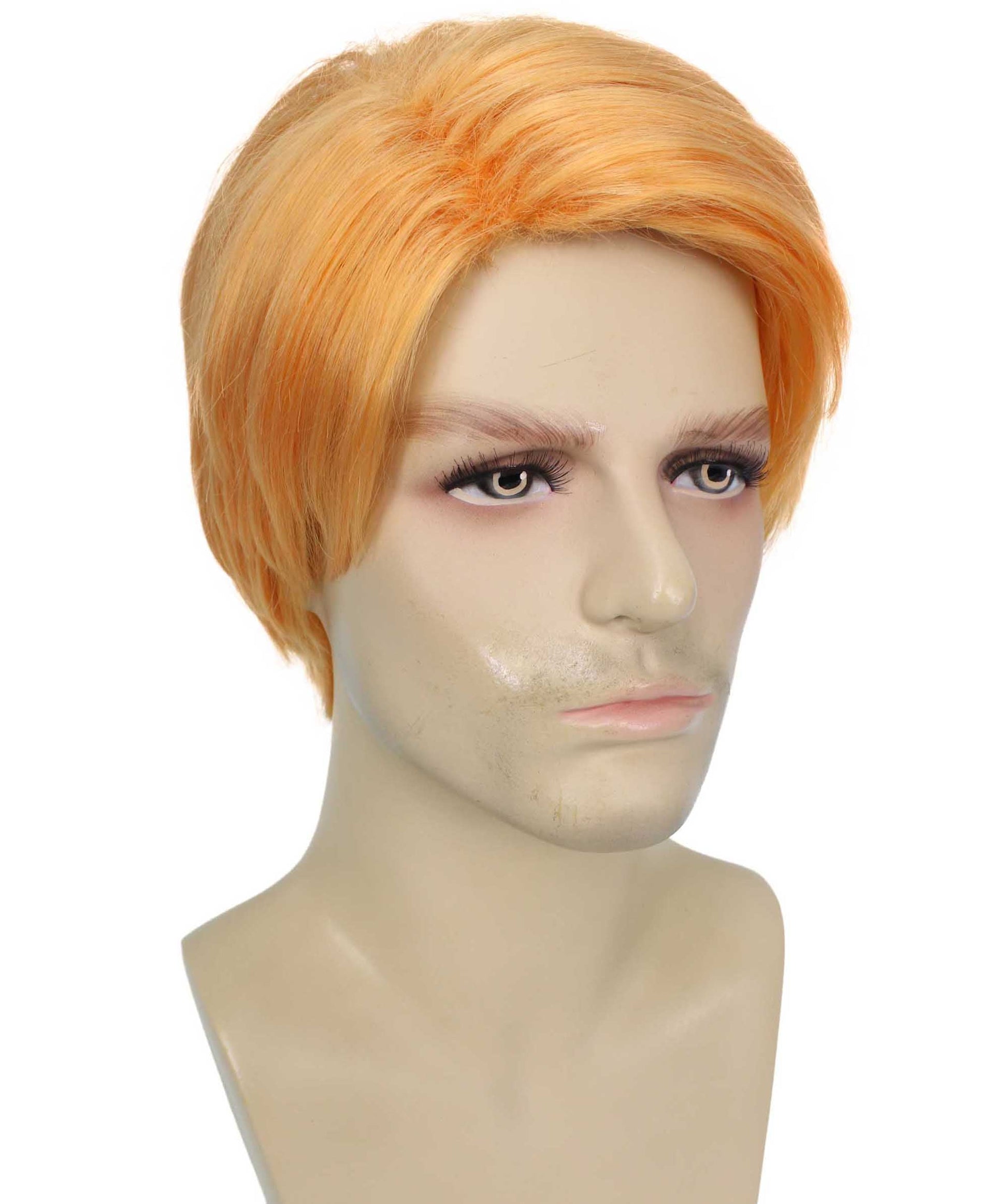 Orange Mens Multiple Colors Celebrity Singer Wig