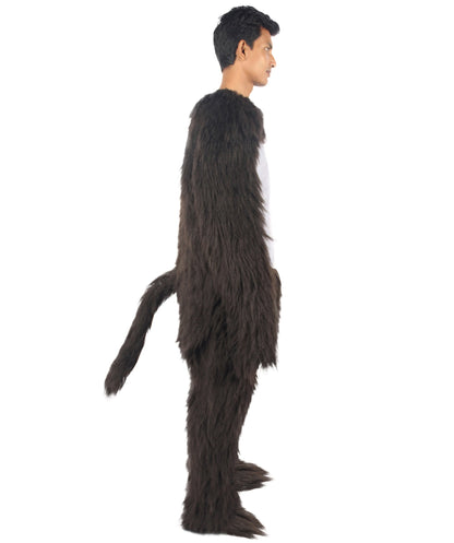 HPO Black and Grey Gorilla Costume | Long Synthetic Fibers