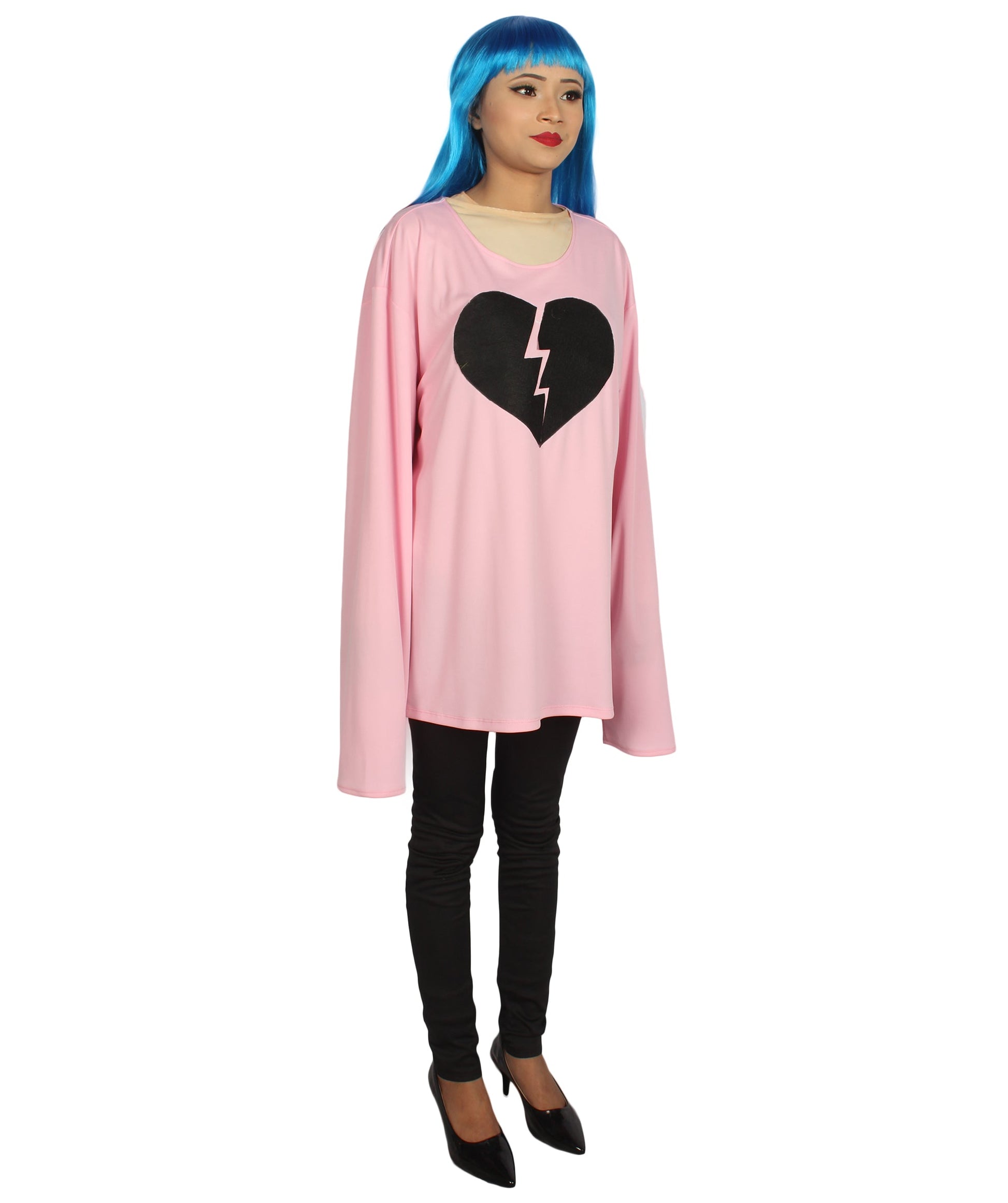 Light Pink My Heart Is Broken Long Sleeve Costume