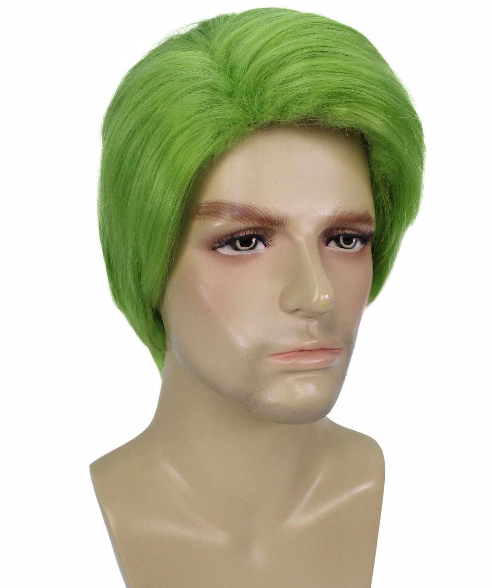 Lime Green Mens Multiple Colors Celebrity Singer Wig