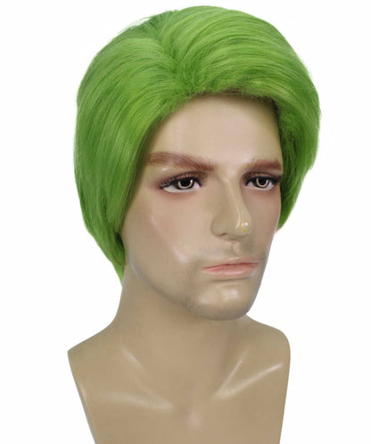 Lime Green Mens Multiple Colors Celebrity Singer Wig