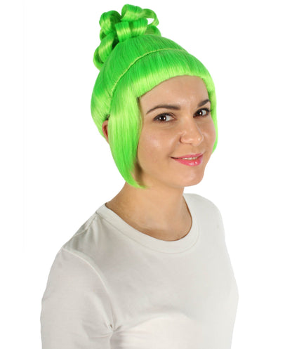 Light Green Animated Lucy Updo Wig