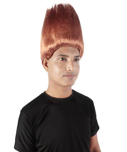 Adult Unisex Halloween Troll wig || Auburn Brown