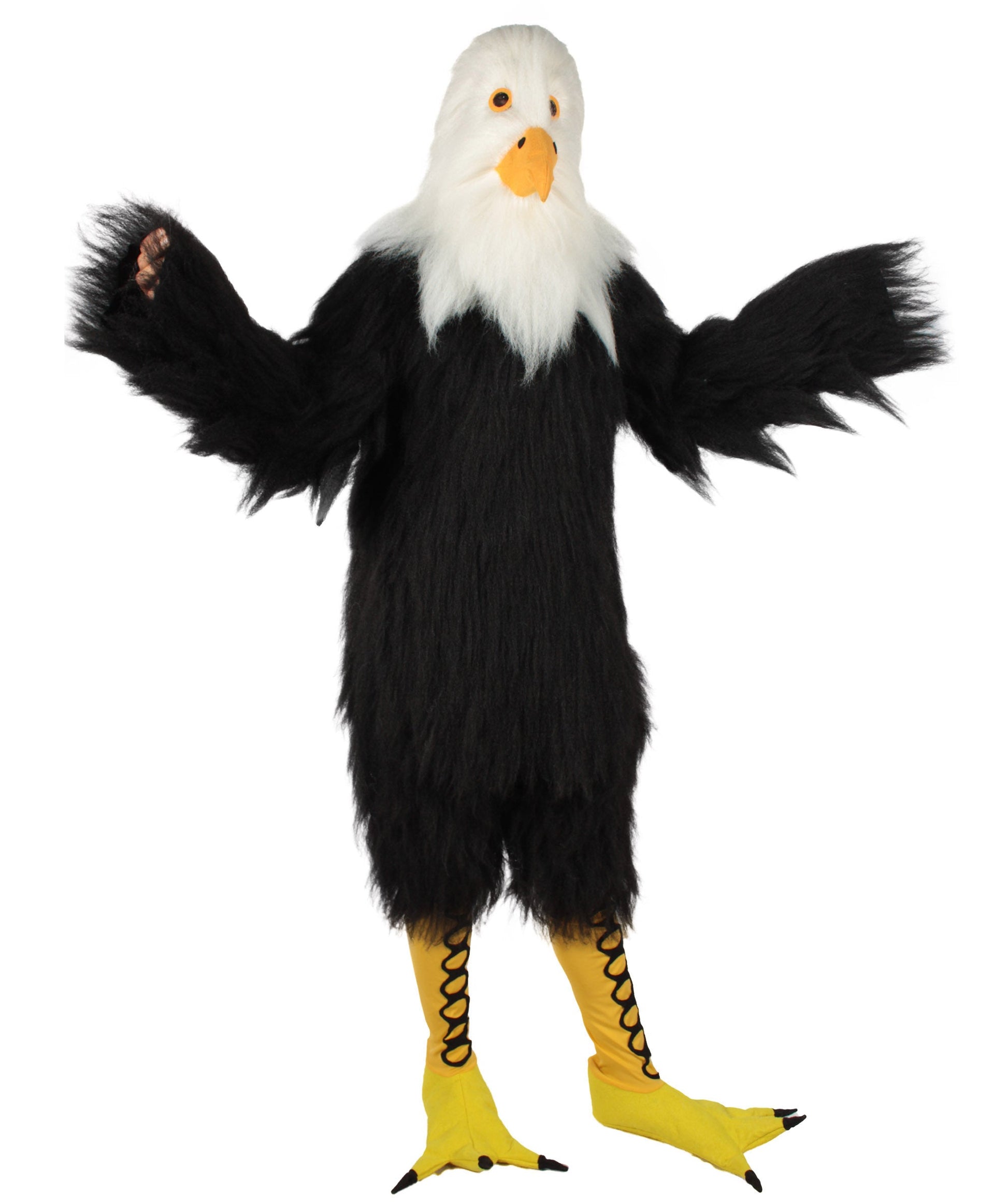 White and Black Eagle Costume with Mask