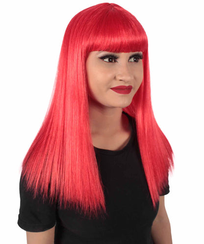 Red Straight Length Diva Wig