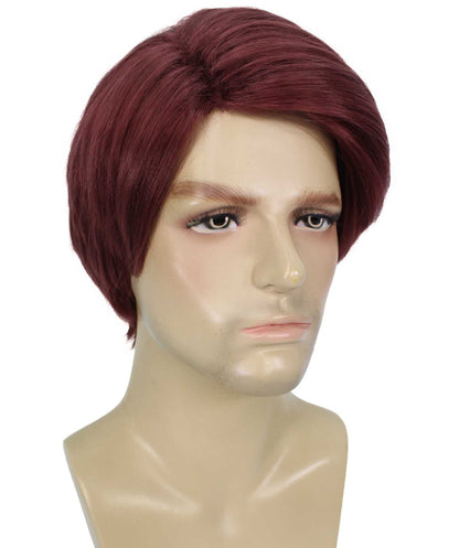 Burgundy  Mens Multiple Colors Celebrity Singer Wig