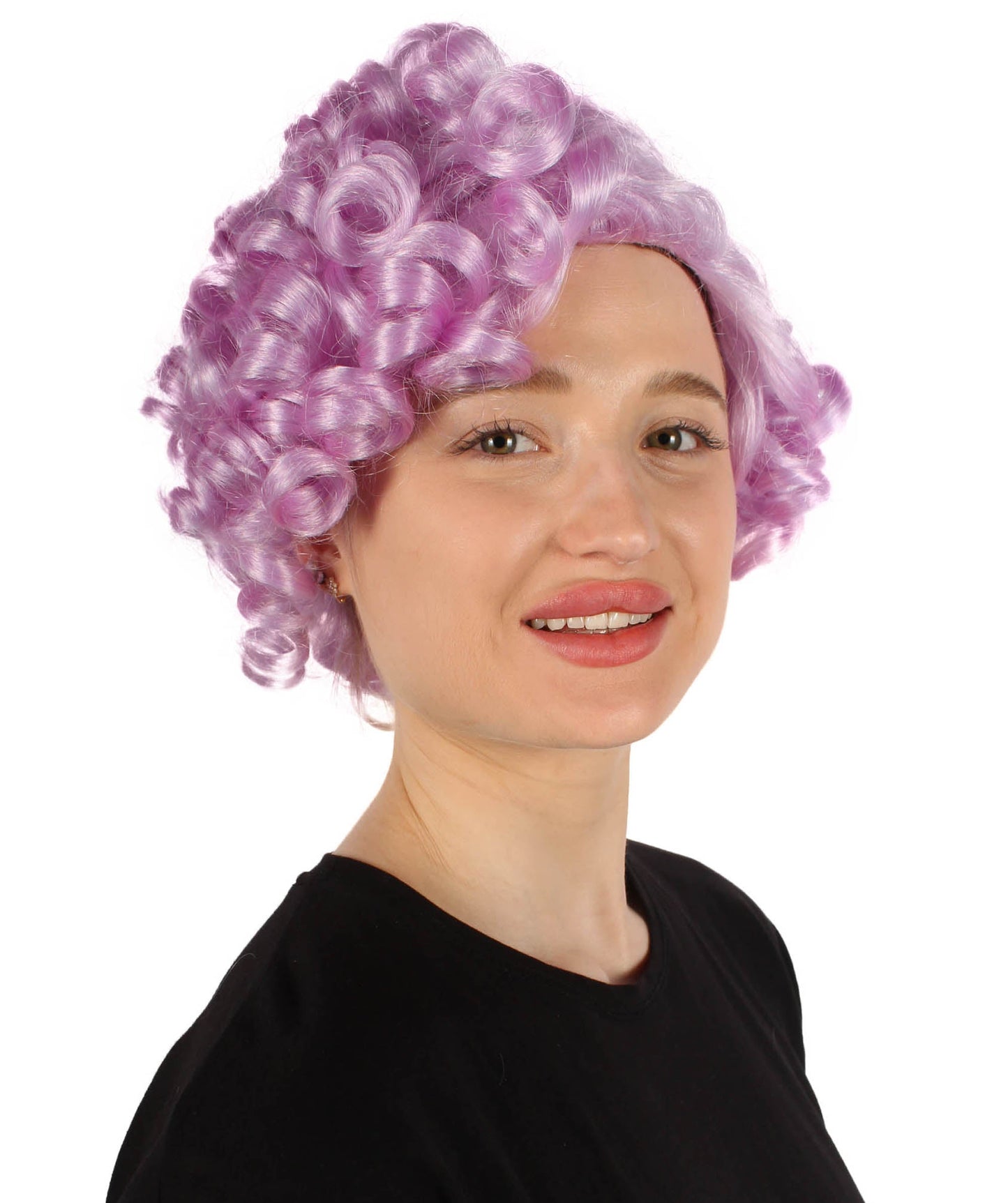 Doll Curly Womens Wig Collection | Character Fancy Halloween Wig | Premium Breathable Capless Cap | HPO