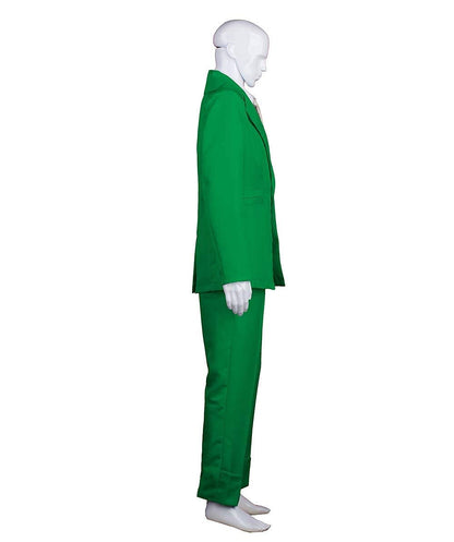 Green halloween costume suit