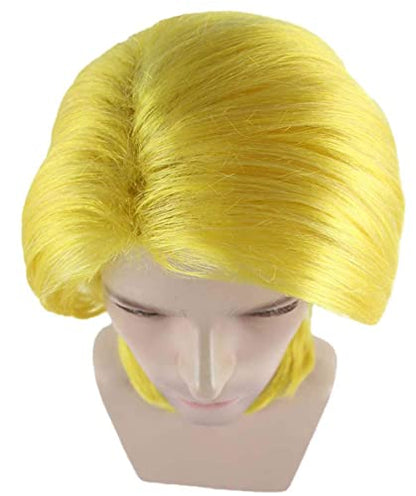 Tokyo Style Yellow Wig | Asian Halloween Wig | Premium Breathable Capless Cap