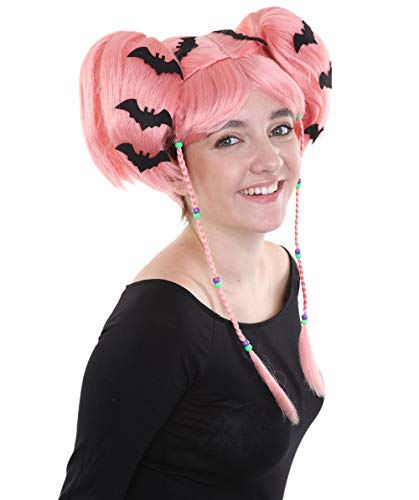 Coral Bat Angel Pink  Wig