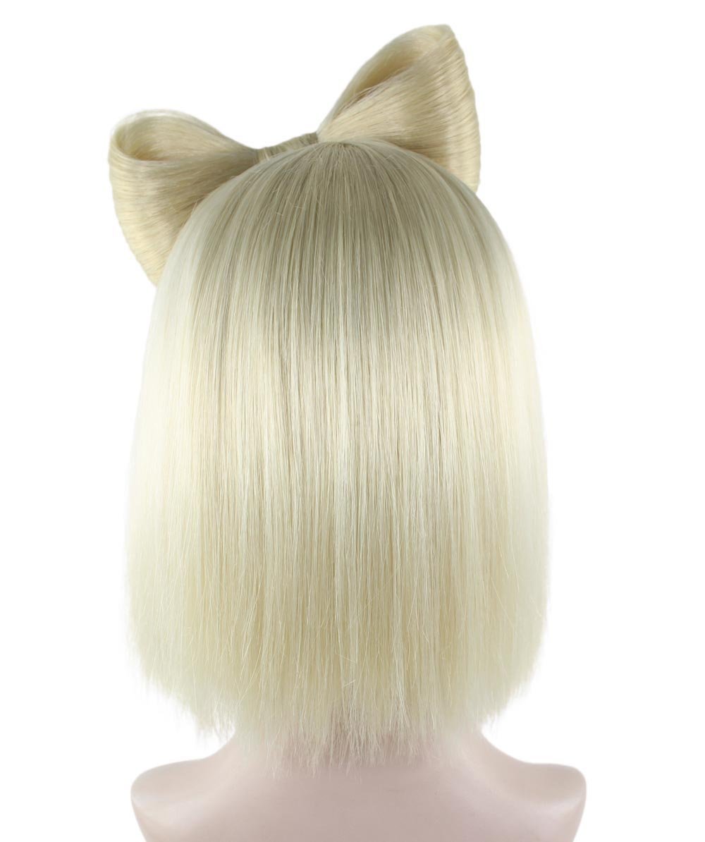 Light Blonde Women's Butterfly Bow Wigs