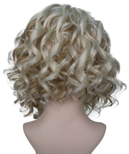 Wavy Introverted Bob | Women's Blonde Color Wavy Shoulder Length Trendy Introverted Bob Wig