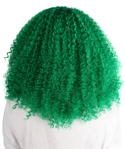 Women's Shoulder Length Curly Witch Wig, Multiple Color Synthetic Fiber Hair | HPO