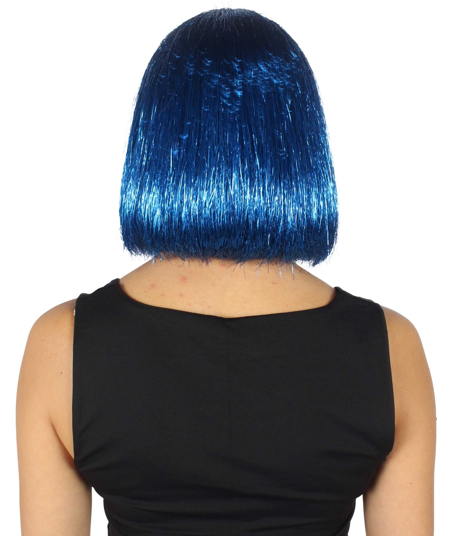 Blue Bob Tinsel Wig