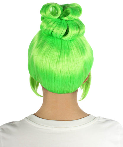 Light Green Animated Lucy Updo Wig