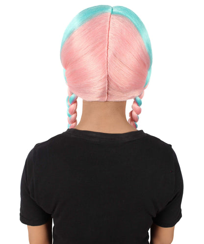 Mixed Pink Multiple Colors Option Long Braided Wig