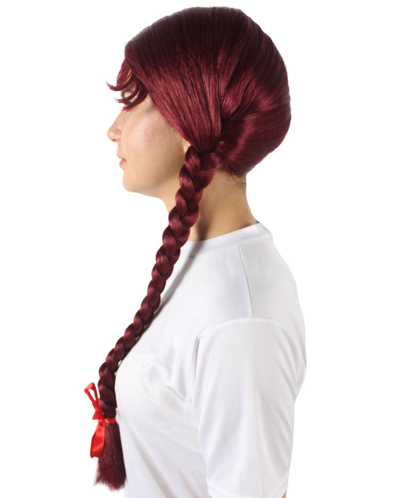 Burgundy Multiple Colors Option Long Braided Wig