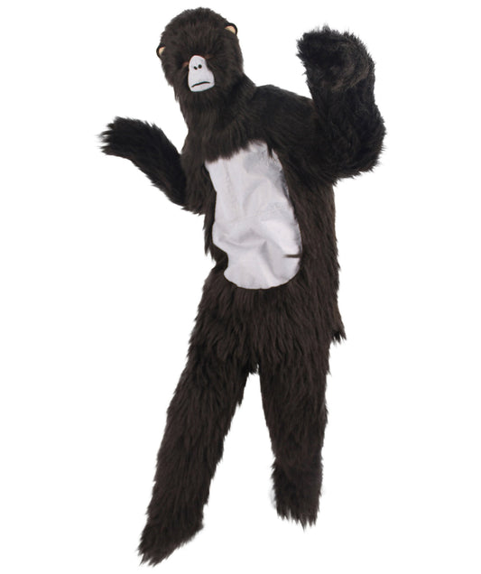 Black and Grey Gorilla jumpsuit Costume