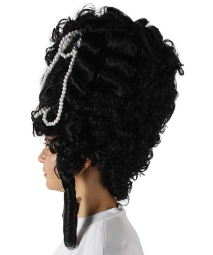 Black Baroque Marie Antoinette Wig