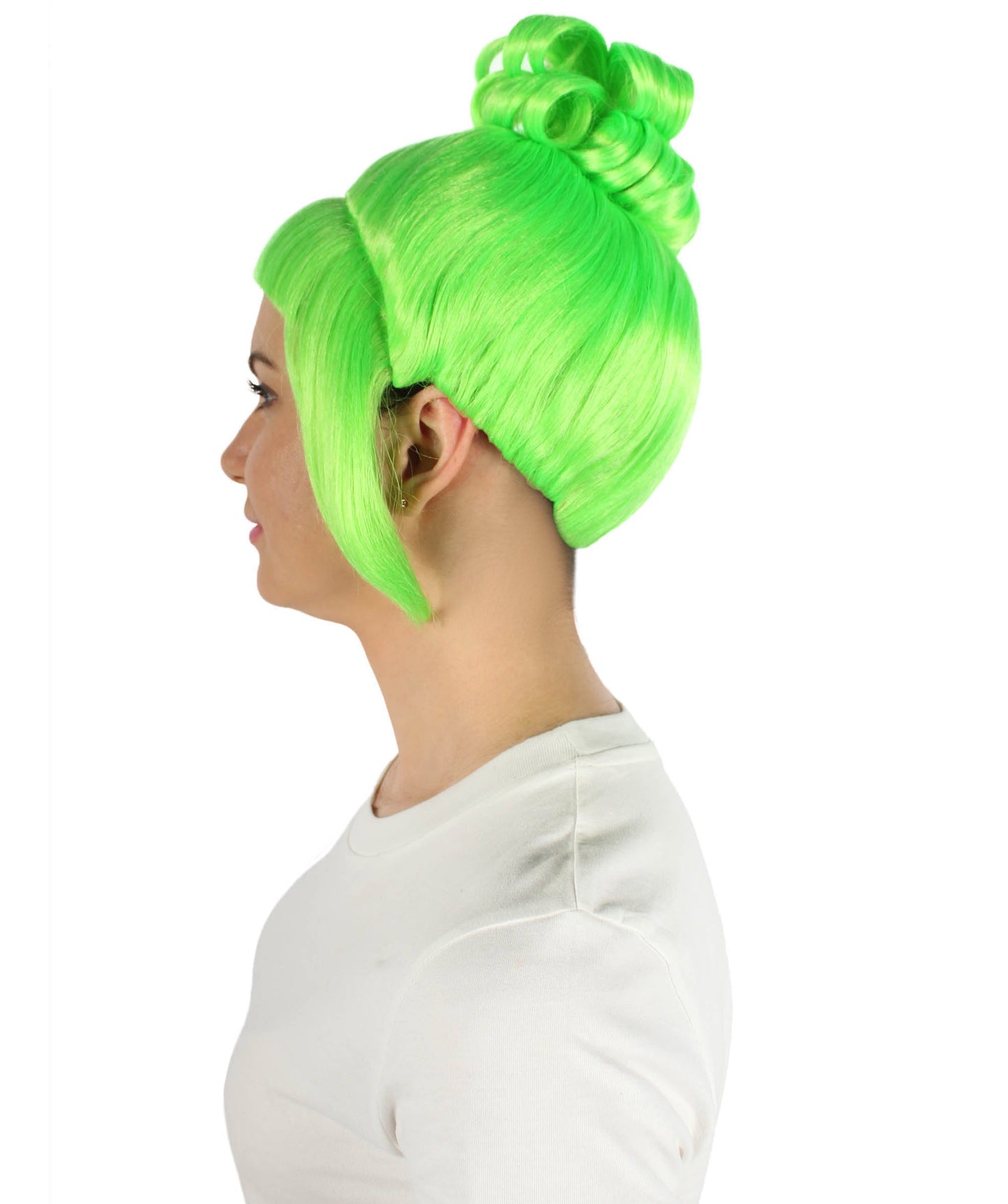 Light Green Animated Lucy Updo Wig
