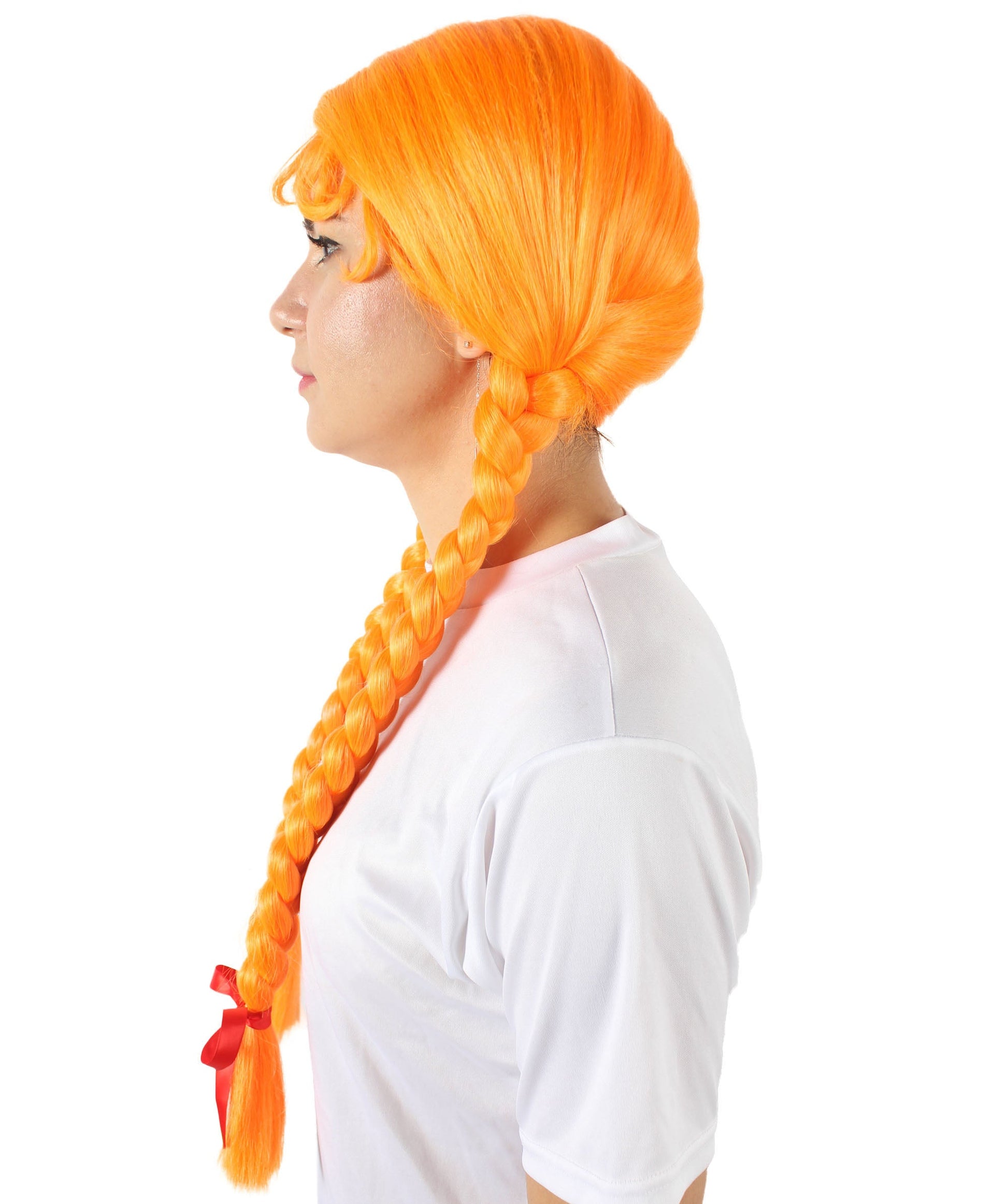 Orange Multiple Colors Option Long Braided Wig