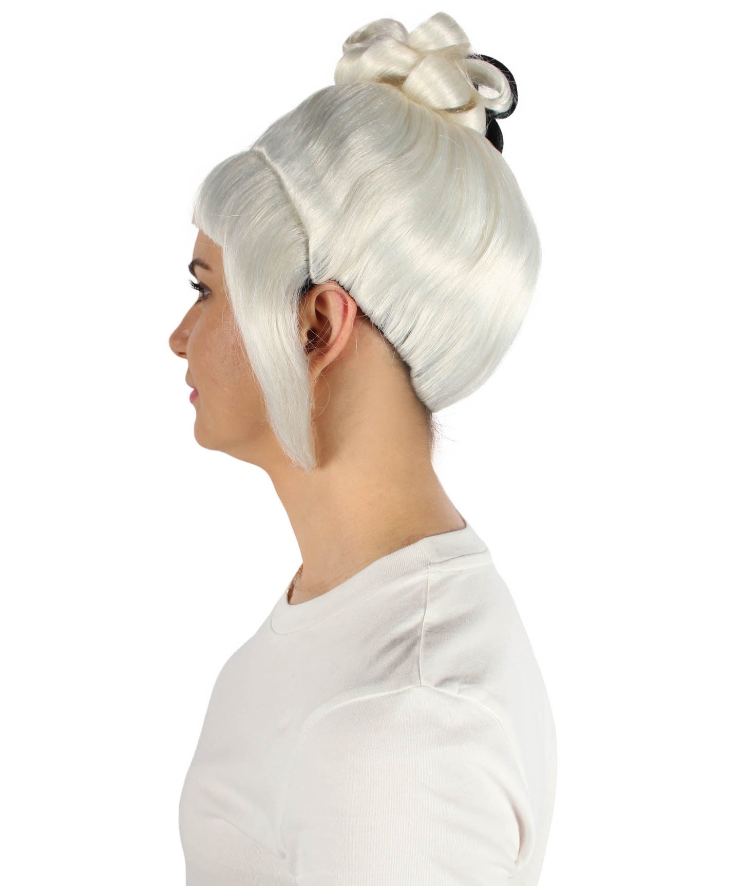 White/Black Animated Lucy Updo Wig