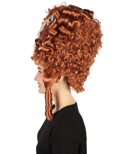 Auburn Brown Baroque Marie Antoinette Wig