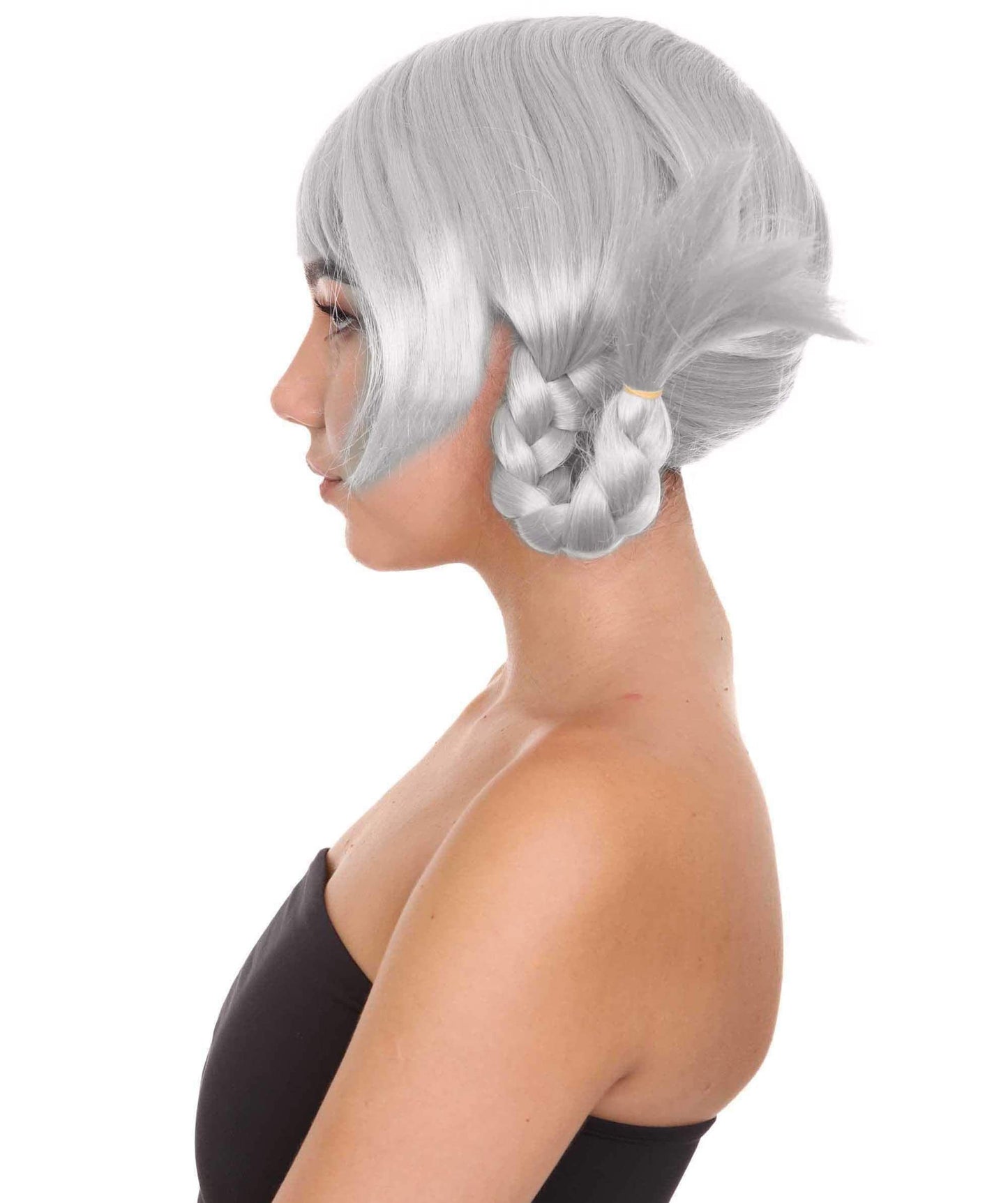 Grey Bavarian Girl Women's Wig