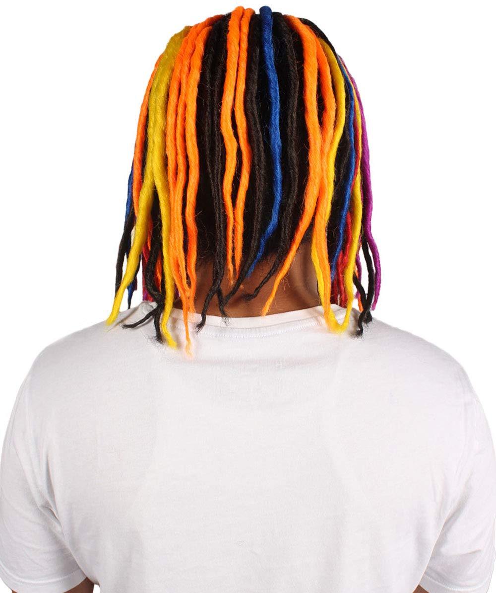 Rapper Middle Deadlock Multi Colored Celebrity Wig | Premium Breathable Capless Cap