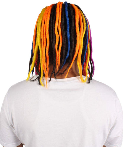 Rapper Middle Deadlock Multi Colored Celebrity Wig | Premium Breathable Capless Cap