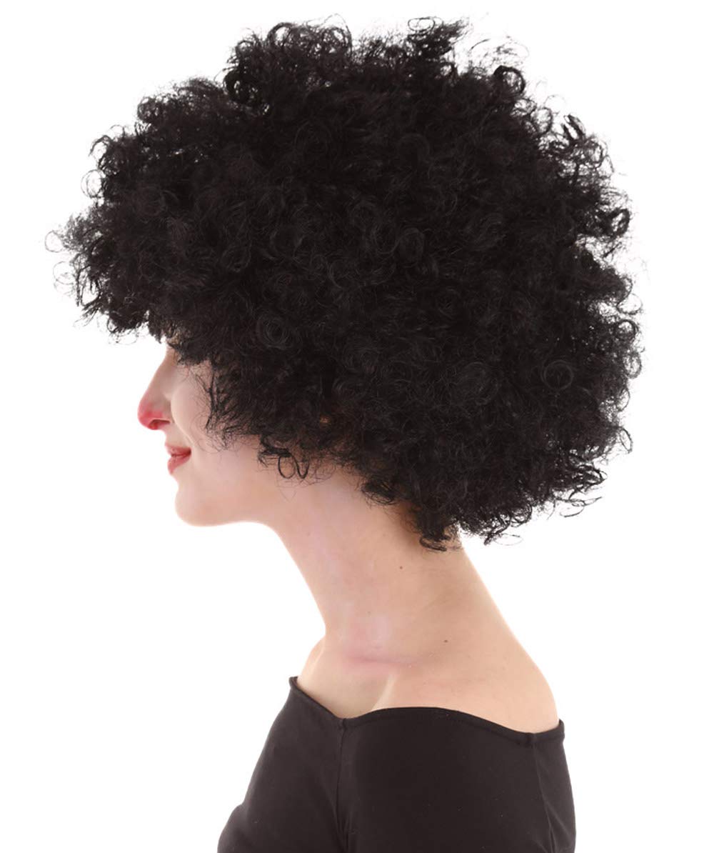 Clown Collection | Women's Black Color Curly Afro Clown Wig