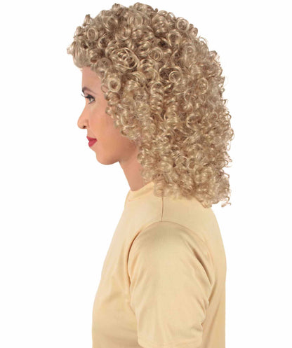 Beige Women's Royalty Queen Curly Wig