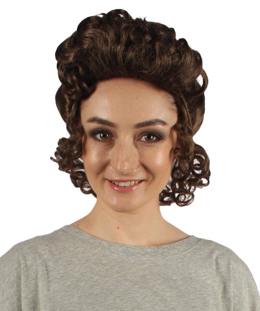 Dark Brown Colonial Wig